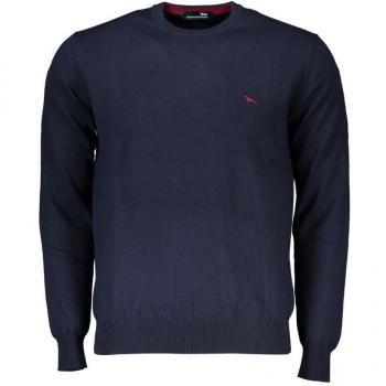 Harmont & Blaine Men's 3XL Blue Embroidered Crew Neck Sweater