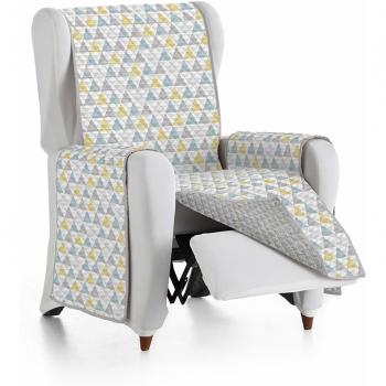 Eysa Nordic Funda, Poliéster, Amarillo/Gris, 1 Plaza 55cm. Válido para sofá Desde 60 a 110 cm