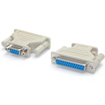 StarTech.com Adaptador Conversor Serie DB9 a DB25, Convertidor de 9 Pines a 25 Pines Serial Hembra a Hembra