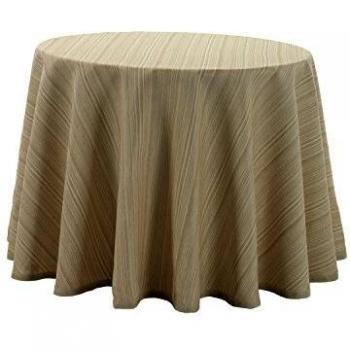 Martina Home Ribera Falda para Mesa Camilla, Tela, Crudo, Redonda de 80