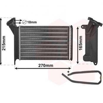 Radiador de calefacción VAN WEZEL 06006005 con características de calentamiento eficiente, diseño compacto, fácil instalación y compatibilidad con diversos sistemas de calefacción
