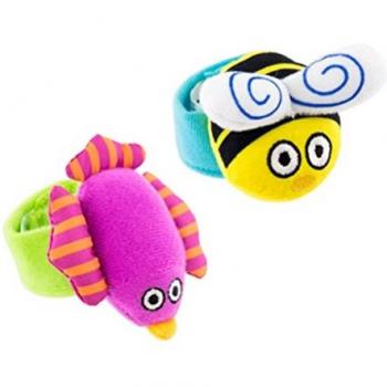 SASSY Sonajeros Muñeca (Pack 2uds.) (mariposa/hipopótamo)