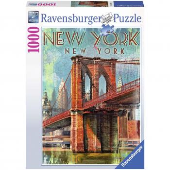 Puzzle 1000 Piezas Retro Nueva York - Accesorios para Rompecabezas Ravensburger