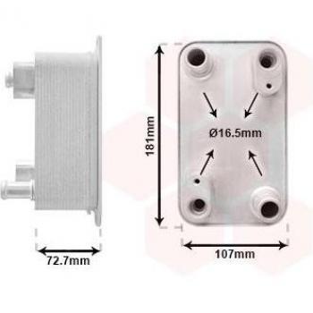 Radiador de aceite para transmisión automática VAN WEZEL 03013700