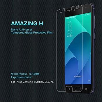 Nillkin Amazing H - Protector de pantalla 9H de 0,3mm cristal templado oleofóbico para Asus Zenfone 4 Selfie