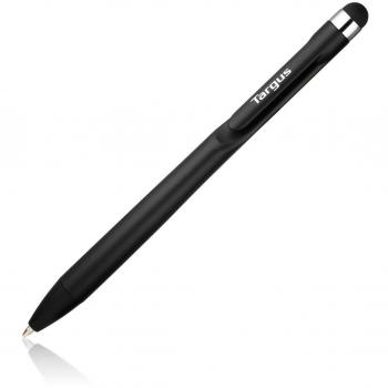 Targus AMM163EU - Stylus para Pantalla táctil y bolígrafo, 2 en 1, Negro