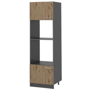 Armario para microondas R-Line, Roble Artesanal, 60 cm Vicco
