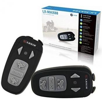 LEXIN® 2 x 1500 m BT bluetooth para moto casco intercomunicador Interphone auriculares con radio FM