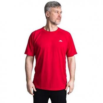 Trespass Debase TP50 Camiseta, Hombre, Rojo