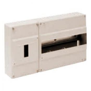 Solera 698 - Caja para ICP y distribución. 348x188x55.Distribución hasta 12 elementos.Color marfil.Superficie.