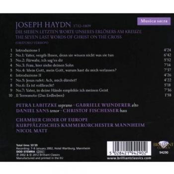 HAYDN: Die Sieben Letzten Worte/Seven Last words