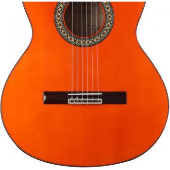 Alhambra 4F Flamenco Electric Guitar, Rosewood Fingerboard, Orange