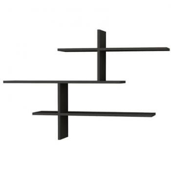 Estantería de pared diseño Tana gris antracita moderna minimalista almacenamiento práctico