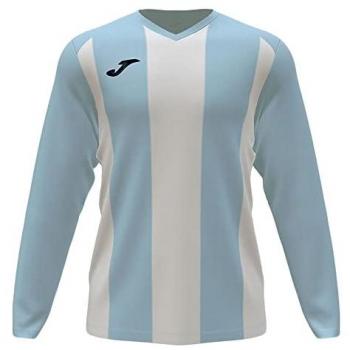Camiseta manga larga PISA II celeste blanco JOMA