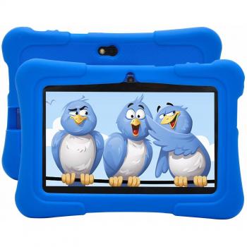 Tableta Infantil HXY con WiFi Bluetooth 1024x600 Android 6.0 Quad-Core 1GB, cámara Dual de 16GB, Carcasa de Tableta Anti-Infantil, educación Infantil