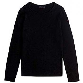 Armor Lux Women's Liffré Pullover Sweater, Black, Small