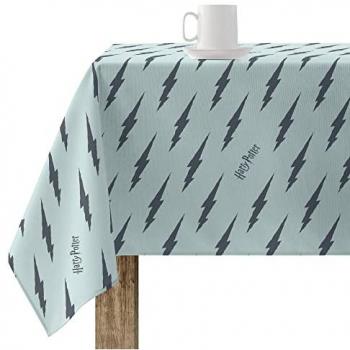Mantel Resinado Antimanchas Harry Potter Thunder Mint 140x140 cm Tacto Plastificado