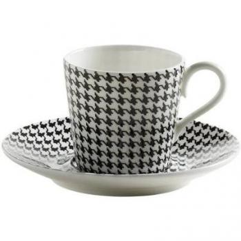 Art Deco Espressotasse mit Untere Hahnentritt