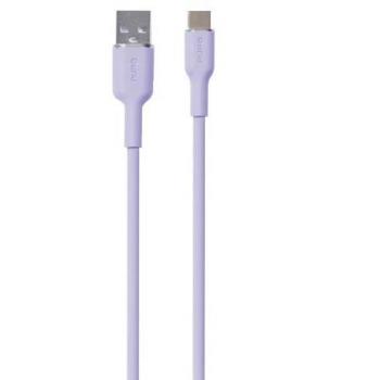 Cable USB-A a USB-C 1,5 m 18W USB 3.2 Gen 1 (Tech Lavender) PURO ICON