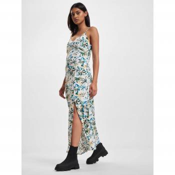 Just Rhyse Sleeveless Long Cream Dress Waikiki XL