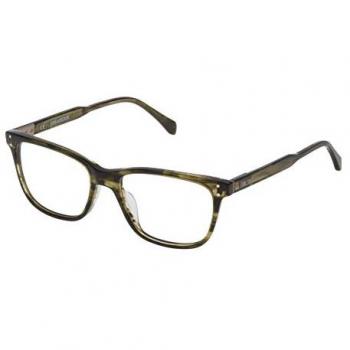 Montura de Gafas Hombre Zadig & Voltaire VZV181520P90, Color Verde, Diámetro de Lente 52 mm, Talla 17/145