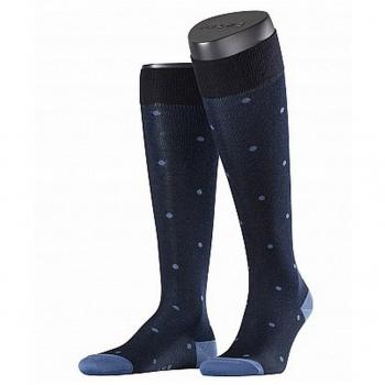 FALKE - Medias de fútbol - Lunares - para hombre Dark Navy