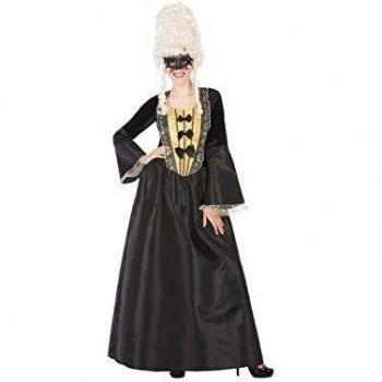 Atosa-55924 Disfraz Cortesana, Color Negro, XS-S