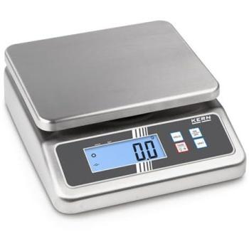 Balanza de mesa [Kern FOB 7 K de 4nl] compacto Acero Inoxidable Cocina con protección contra el polvo y las salpicaduras de agua IP67, rango de pesaje [Max]: 5 kg/7,5 kg, Lectura [D]: 0,5 g/1 g, reproducibilidad: 0,5 g/1 g, linealidad: 1,5 g/3 G