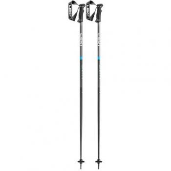 Bastones de esquí Leki QNTM 125 cm, color gris, azul y negro (par)
