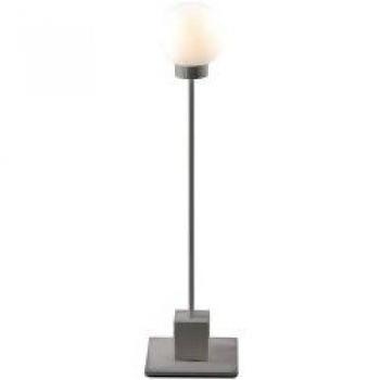 Lámpara de mesa minimalista Snowball metálica 41cm