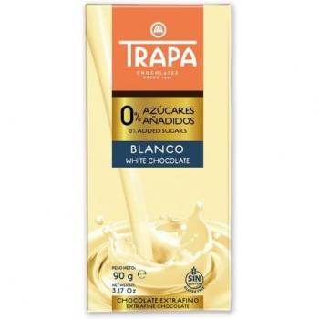 Chocolate blanco sin azúcares Trapa - 80g