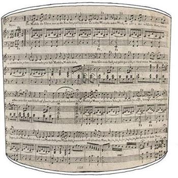 12 Inch Table Vintage Sheet Music Print lampshade 11