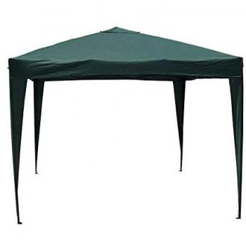 Pabellón Plegable Kormax Metal/Aluminio 3x3 m Verde - Carpa jardín, montaje rápido