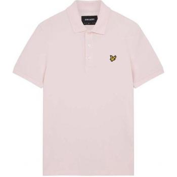 Polo Lyle & Scott v1-plain hombre rosa