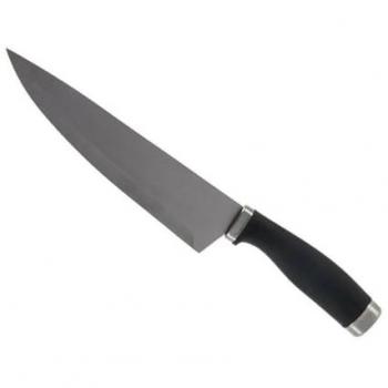 Cuchillo de Cocina Kinvara 5 x 2 x 33 cm Plateado Negro Acero Inoxidable Plástico (12 Unidades)