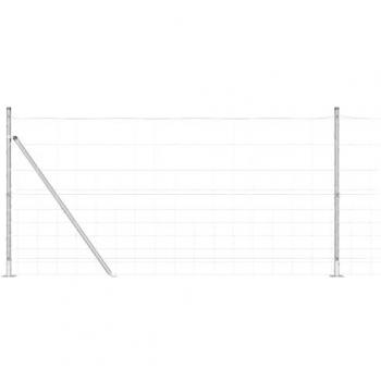 Valla de Campo 1,2x50 m en Acero Galvanizado con 13 Placas Base Ø32mm 68.5cm