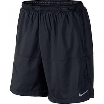 Nike 7 Distance Short (Sp15) - Pantalón corto para hombre, color negro / plateado, talla M