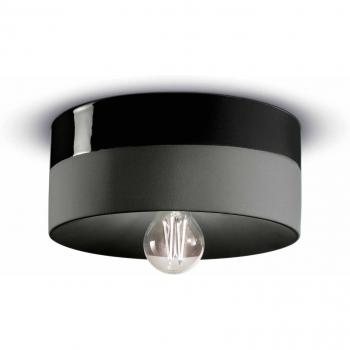Lámpara de Techo PI Cerámica Brillante/Mate Ø25cm Negro