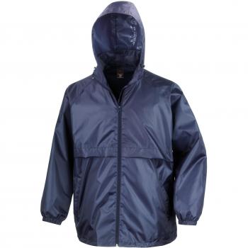 Chaqueta Ligera Impermeable y Cortaviento Result Core para Hombre (L, Azul Marino)