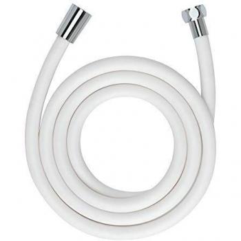 Wenko 24006 Manguera de ducha Design, 175cm, blanco mate, Multicolor, Estándar