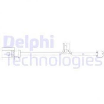 Juego de contacto de aviso de desgaste de frenos DELPHI LZ0209