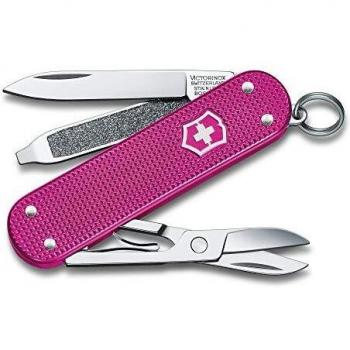 Victorinox Classic SD Alox Navaja pequeña con 5 funciones incluyendo hoja, lima de uñas y tijeras