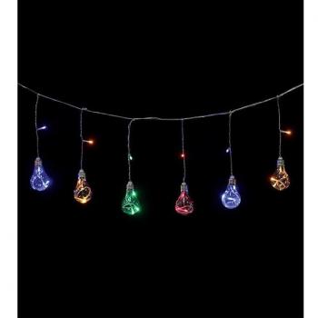 Guirnalda de 3 metros con 20 Bombillas y 4 Led Multicolor