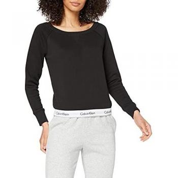 Calvin Klein Lounge Long Sleeve T-Shirt Camiseta Manga Larga, Negro