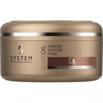 Mascarilla Capilar System Professional LuxeOil Mask L3 con Queratina, 200ml