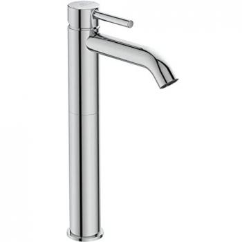 Mezclador monomando de lavabo Ideal Standard Ceraline con base alargada y sistema de desagüe, cromado BC194AA