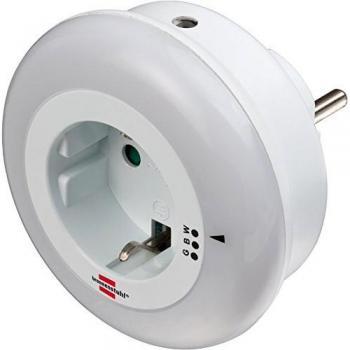 Brennenstuhl Luz nocturna LED / luz de orientación suave con sensor de oscuridad para el enchufe