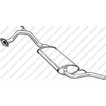 Silenciador posterior BOSAL 278-515 de alta calidad