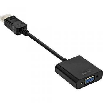 Adaptador de cable DisplayPort a VGA negro, 0,15 m