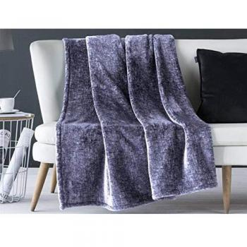 Antilo - Plaid Aron 130x170 Cm - Color Malva